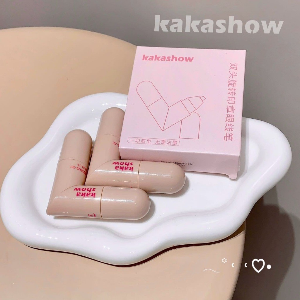 Crush อายไลน์เนอร์ชนิดน้ำสองหัว ติดทน กันน้ำ กันเหงื่อ(Lip017-39)