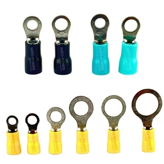 ์NS/ SUNMOON หางปลากลมหุ้ม RV Insulated Ring Terminals PVC ปลอกหุ้มฉนวนกันไฟฟ้า หางปลาต่อสายไฟ หางปลากลม หางปลากลมหุ้...