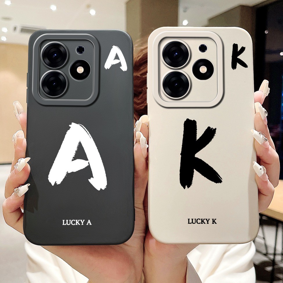 Tecno Spark 10Pro KI7 ฝาครอบโทรศัพท์ Techno Spark 10 Pro กรณี K17 แฟชั่นตัวอักษร AZ รูปแบบการออกแบบซ