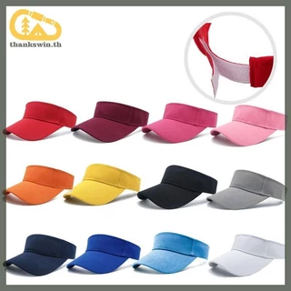 Thankswin Empty Top Visor ผู้หญิงครีมกันแดดหมวก Man ผ้าฝ้ายสําหรับวิ่งเทนนิสกอล์ฟ Unisex th