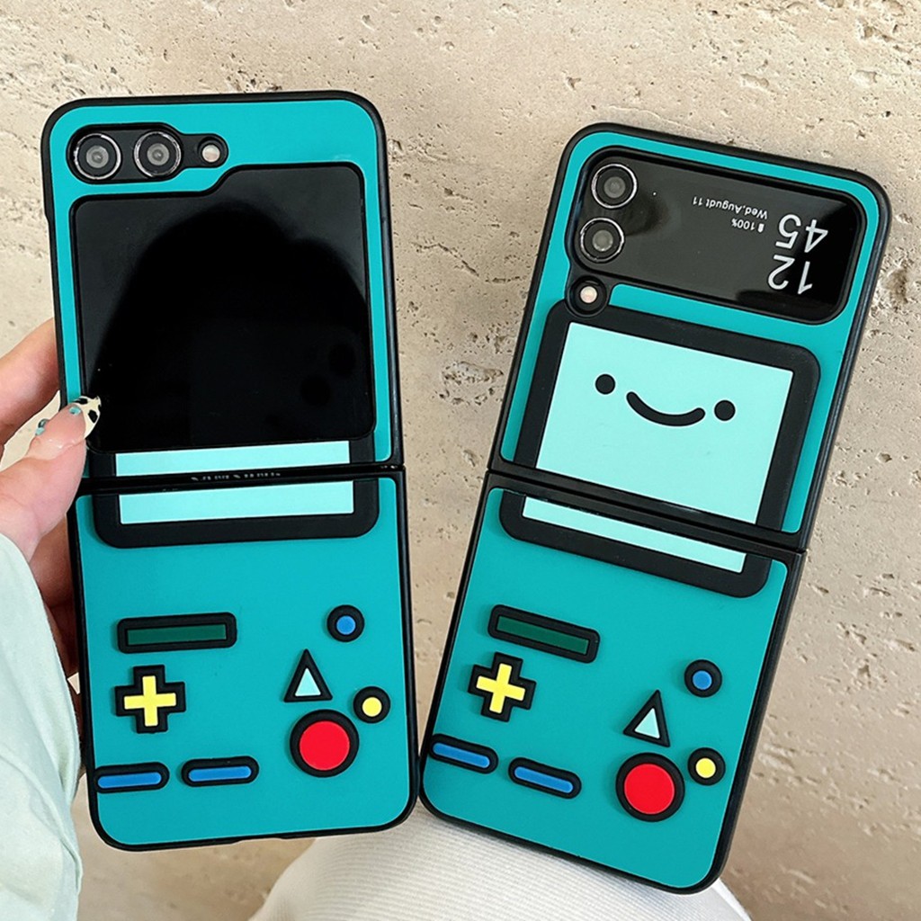 สําหรับ Samsung Z Flip 3 4 5 6 ZFold การ์ตูนผจญภัยเวลาเกมคอนโซลออกแบบ Soft TPU Anti-scratch เคสโทรศัพท์กันกระแทก Fall-proof เกราะป้องกัน