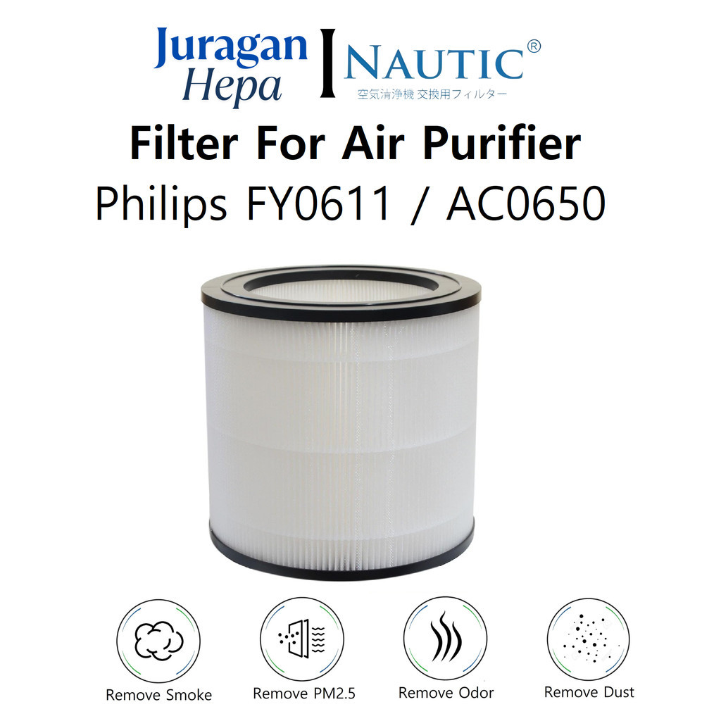 FILTER FY0611 สําหรับเครื่องฟอกอากาศ Philips 600i Series AC0650/10