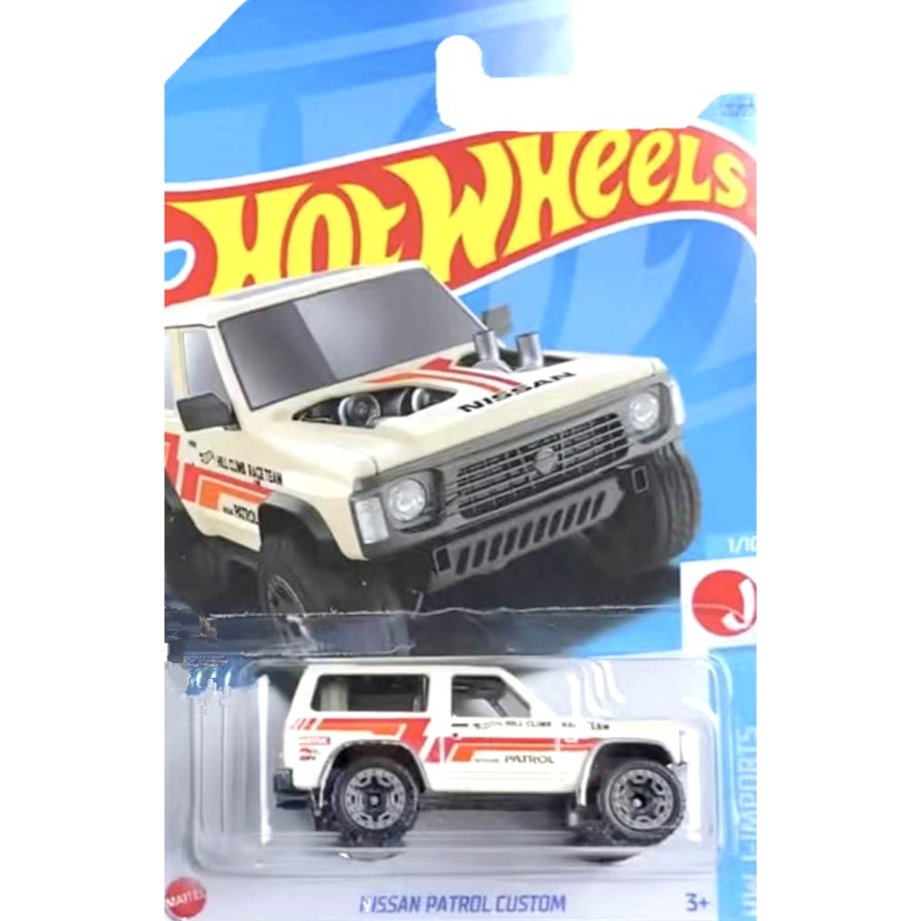 HotWheels HotWheels NISSAN PATROL Rally Car First White NISSAN PATROL 23A 20
