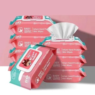 ZZ HOME01 ทิชชูเปียก 1ห่อ80แผ่น ทิชชู่เปียก ของเด็ก กระดาษเป…