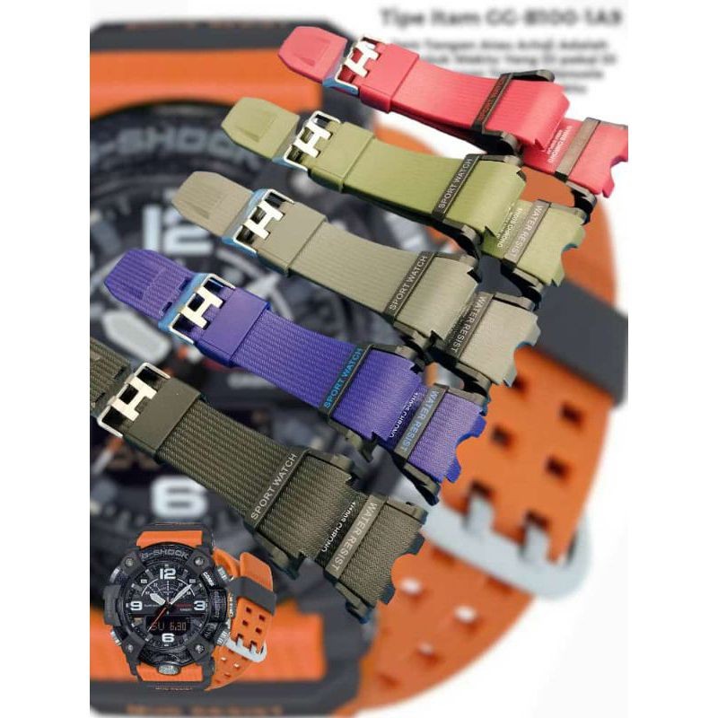 สายนาฬิกา Casio G-Shock mudmaster GG-B 100 ดับเบิ้ลไทม์ GG B100
