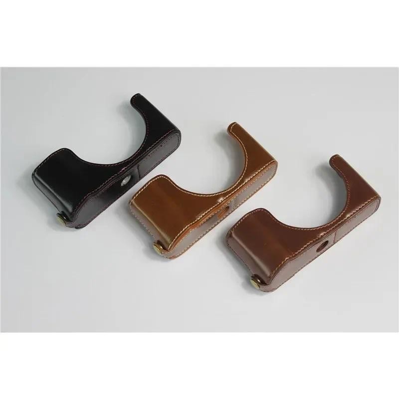 PU หนังครึ่งสําหรับ LUMIX DC-LX100M2 LX100 M2 LX100II LX100 II LX100 MarkII พร้อมแบตเตอรี่ Openning