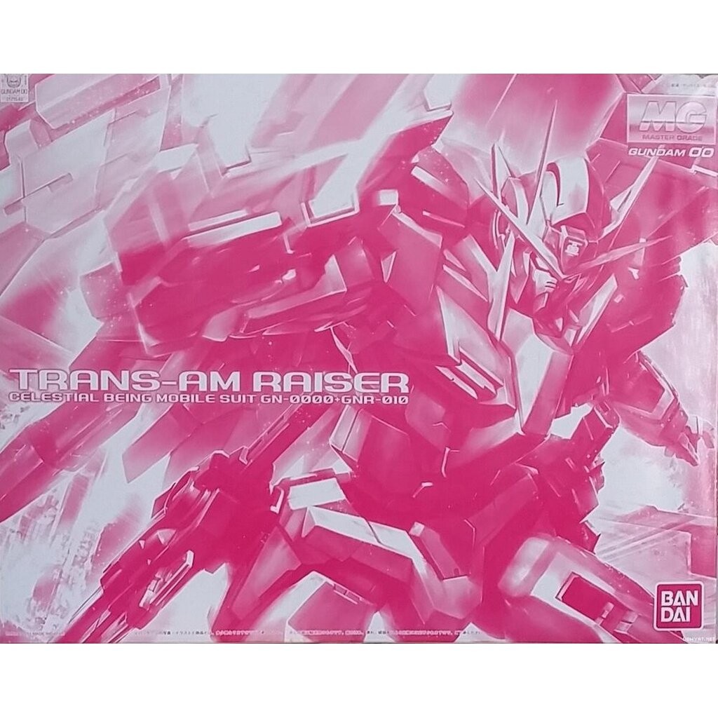 [พร้อมส่ง] Premium Bandai MG GN-0000 + GNR-010 00 Raiser Trans-Am Mode Gloss Injection Ver.