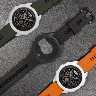 กรณีร่องซิลิโคนสำหรับ for Garmin Forerunner 165 กรณีป้องกันฝากกันชนนาฬิกาเชลล์ป้องกันนุ่มและทนทานสำหรับอุปกรณ์เสริม Forerunner165