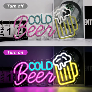 ป้ายโฆษณาและไฟ LED เหมาะสำหรับบาร์ ห้องแสดงคอนเสิร์ต ร้านอาหาร ป้ายโฆษณา หน้าต่างร้านค้า ไฟนีออน และการตกแต่งร้านค้า