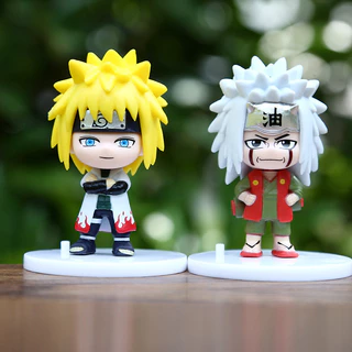 10 ชิ้น/เซ็ต Naruto อะนิเมะรูป Uzumaki Naruto Jiraiya Sasuke Itachi Kakashi Gaara Nara Shikamaru รุ่น Q PVC Action Figures ตุ๊กตาของเล่น