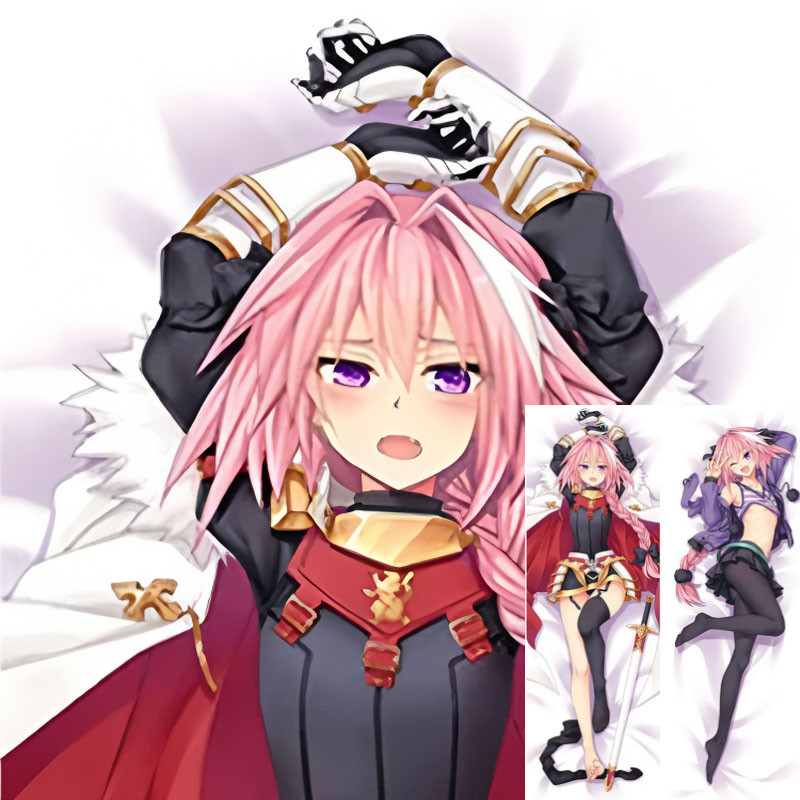 Astolfo Rider Fate/apocrypha Dakimakura อะนิเมะหมอน 2 พิมพ์ด้านข้างนุ่มที่กําหนดเองโยนปลอกหมอนนุ่ม Otaku ของขวัญ