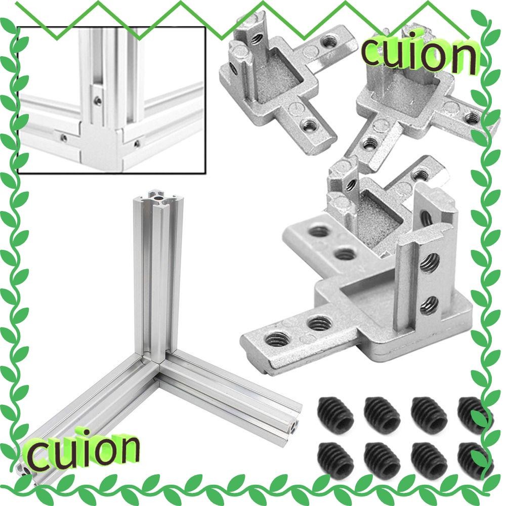 CUION1413 End Corner Aluminium Extrusion Profile Silver 2020 3030 4040 Series Slot 3-Way