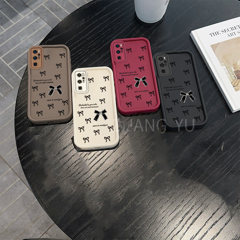 กันกระแทกเคสสําหรับ Huawei P20 P30 P40 PRO PLUS เคสโทรศัพท์ใหม่โบว์ป้องกันกรณีเชือกเส้นเล็ก JT02 - รูปที่ 5