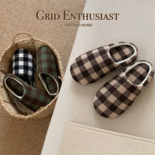 รองเท้าแตะลายสก๊อตสำหรับทั้งผู้ชายและผู้หญิง นุ่ม สบาย และดู…