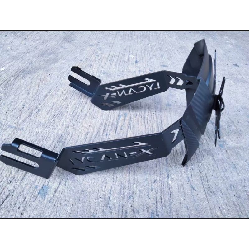 กันดีด Ninja 300/400 และ Z300/400 เหล็กหนามาก 4.5 มิล แถม โล่ห์ 2 อัน ยาวและสั้น