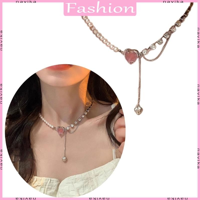 NAV สร้อยคอผู้หญิงแฟชั่น Featuring Tassels และการออกแบบไข่มุก