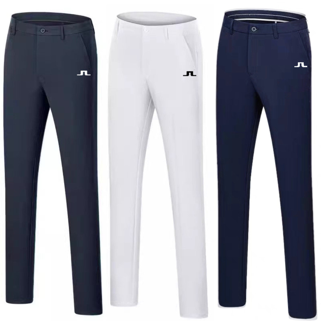 【J.Lindeberg】กางเกงกอล์ฟฤดูร้อนของผู้ชาย Breathable กางเกงแห้งเร็วกีฬากางเกงบอล