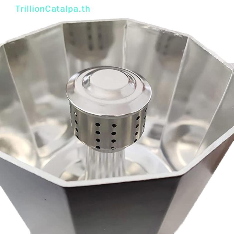 TrillionCatalpa 1 PC สแตนเลส Universal Moka Pot Stovetop Espresso อลูมิเนียมเครื่องชงกาแฟอุปกรณ์เสริม Anti-Splash วาล์ว TH