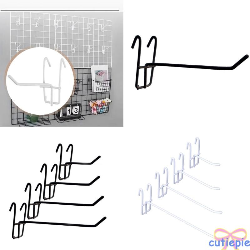 Cutie 10 ชิ้น Stable Iron Store Grid เครื่องประดับตะขอสําหรับ Commercial ใช้ Wall Bracket Hook