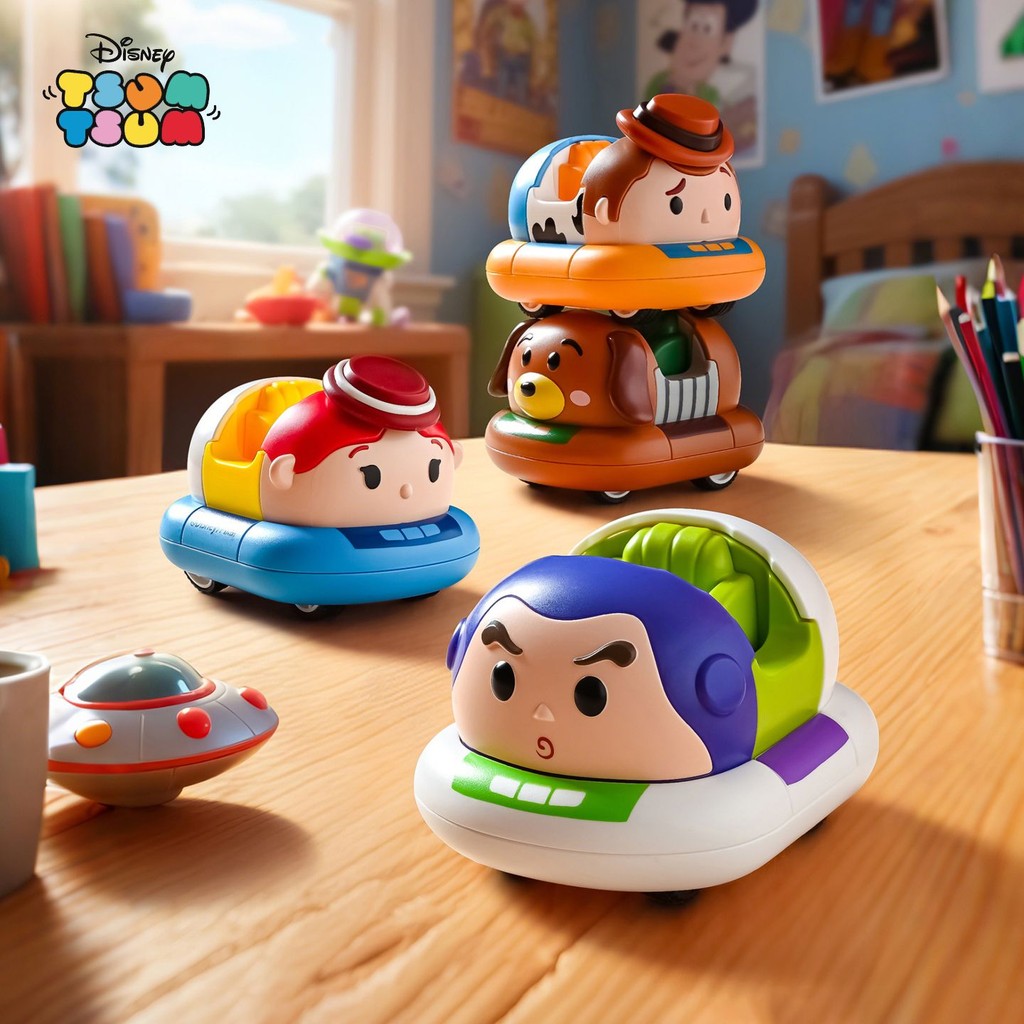 Wild Want Disney Bumper Car Car Building Blocks Educational Assembly Toy Story Buzz Lightyear Three-Eyed Boy