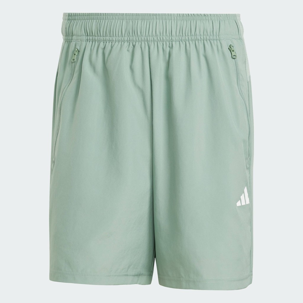adidas Gym & Training กางเกงเทรนนิงขาสั้นผ้าทอ Train Essentials ผู้ชาย สีเขียว JD4835 - รูปที่ 3
