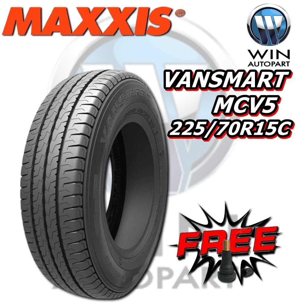 ยางรถยนต์ ขนาด 225/70R15C รุ่น MCV5 ยี่ห้อ MAXXIS แถมฟรีจุ๊บลมยาง