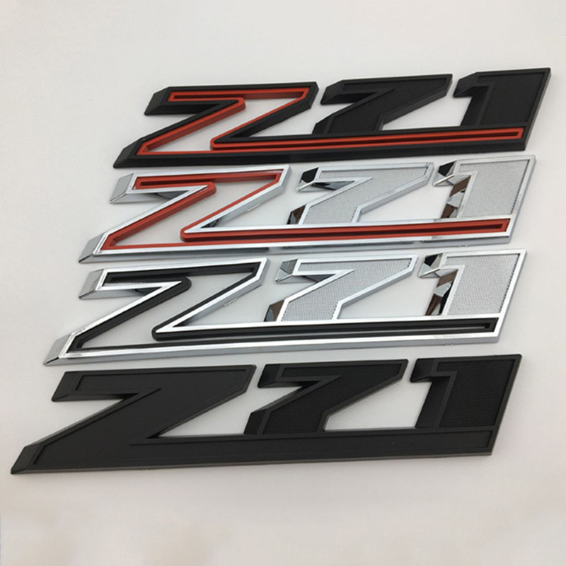 จัดแต่งทรงผมรถด้านหลังป้ายสติกเกอร์ด้านข้าง Emblem Decals สําหรับ Chevrolet Z71 โลโก้ Cruze Silverad