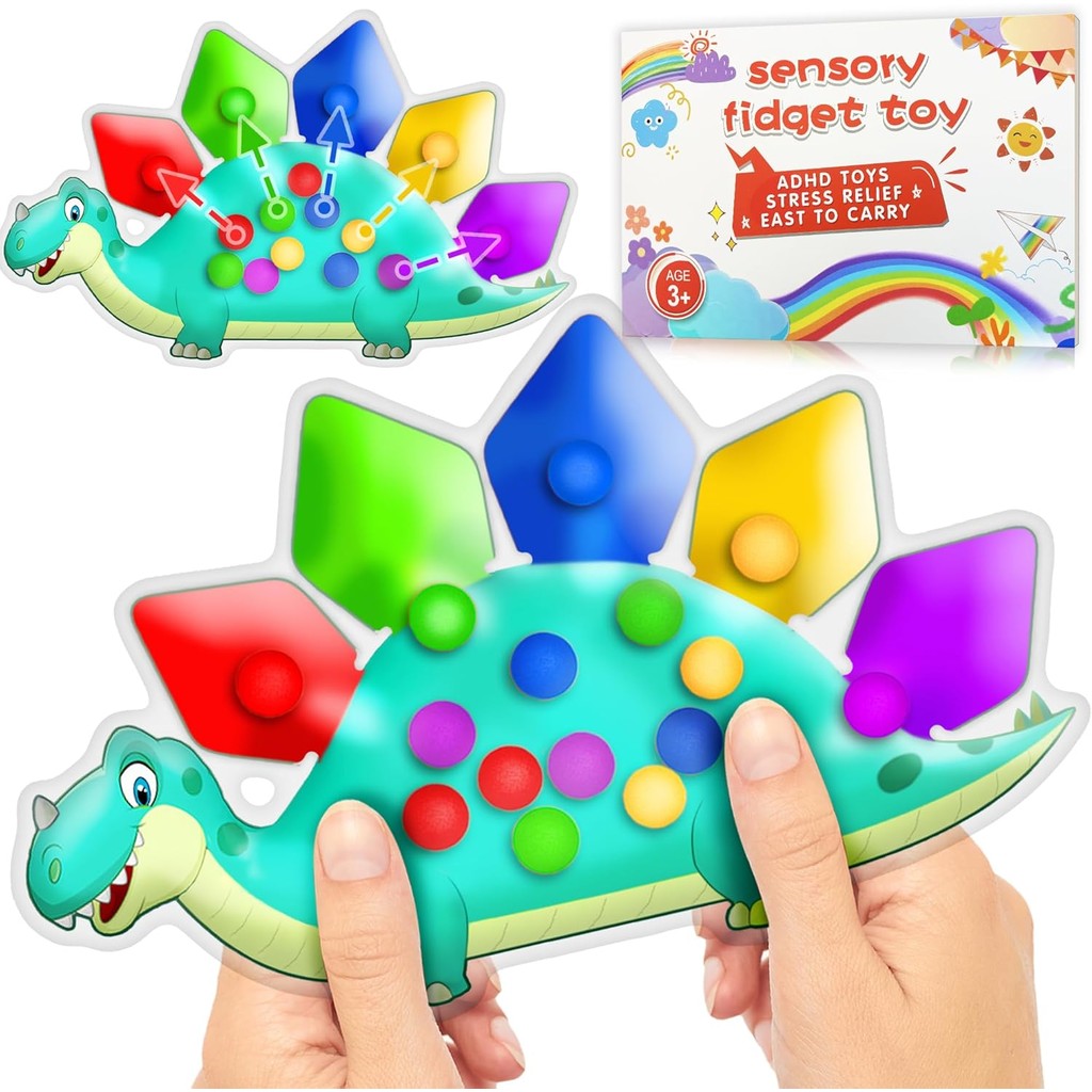 ไดโนเสาร์สี Sorting Sensory ของเล่นของขวัญสําหรับกิจกรรมเด็กวัยหัดเดินของเล่น Fine Motor Matching เกม Quiet Travel Essential ของเล่น Montessori ออทิสติก Fidgets อีสเตอร์ตะกร้า Stuffers สําหรับของเล่นเด็ก