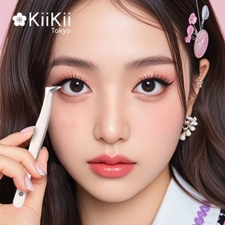 KiiKii Beauty ที่คีบขนตา แหนบต่อขนตา หัวแหลม มุมแหนบโค้งมากขึ้น คีบขนตาได้ตรงจุด จับถนัดมือ ใช้ได้ทุกมุม