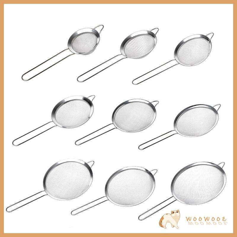 Kitchen Stainless Steel Flour  Strainer Mesh Colander Sieve Filter Sifter