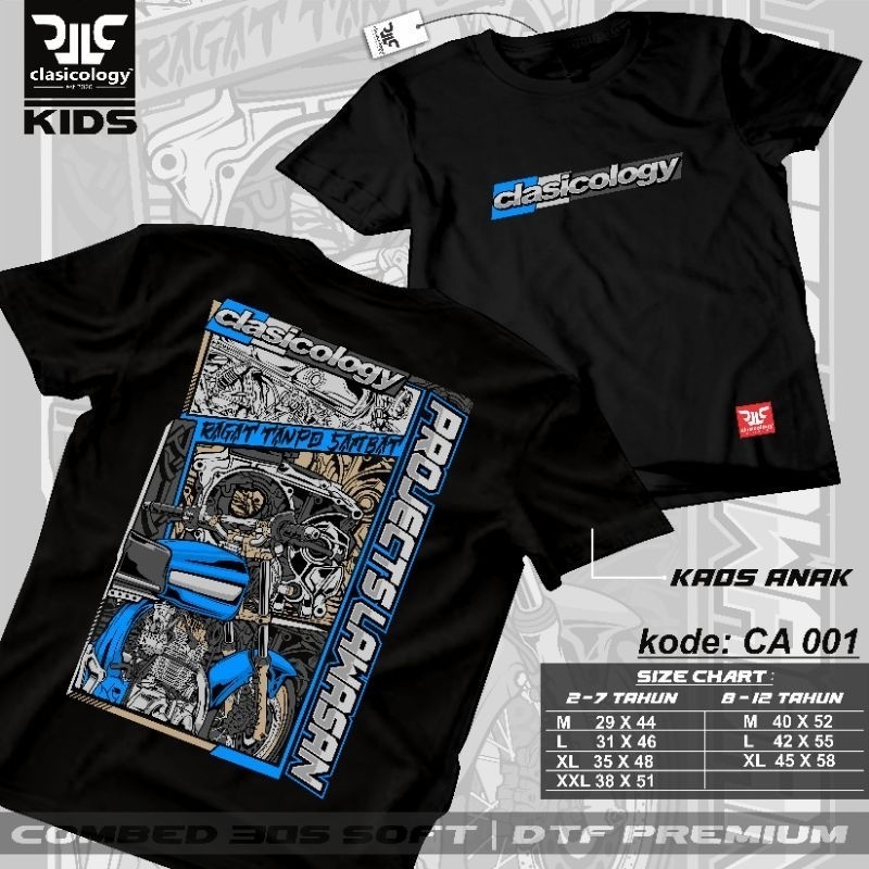 INDOKAOS.id - เสื้อยืดเด็ก เสื้อยืด Cb CLASSICOLOGY CA001