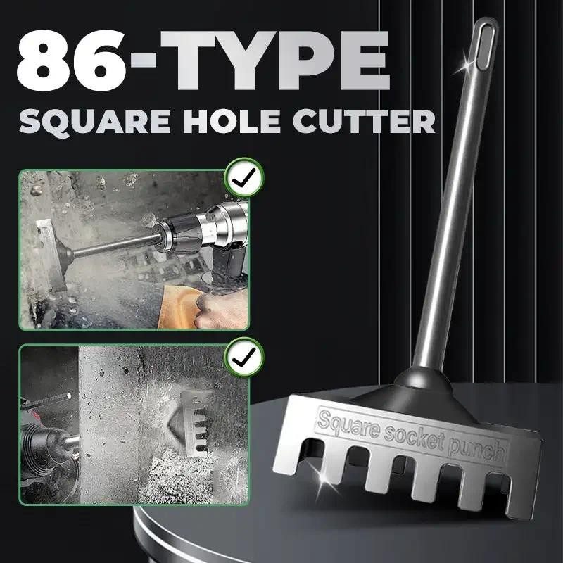 86-Type Square Hole Puncher Quick Cutter สําหรับกล่องไฟฟ้า & Square Socket Hole Puncher สําหรับช่างไ