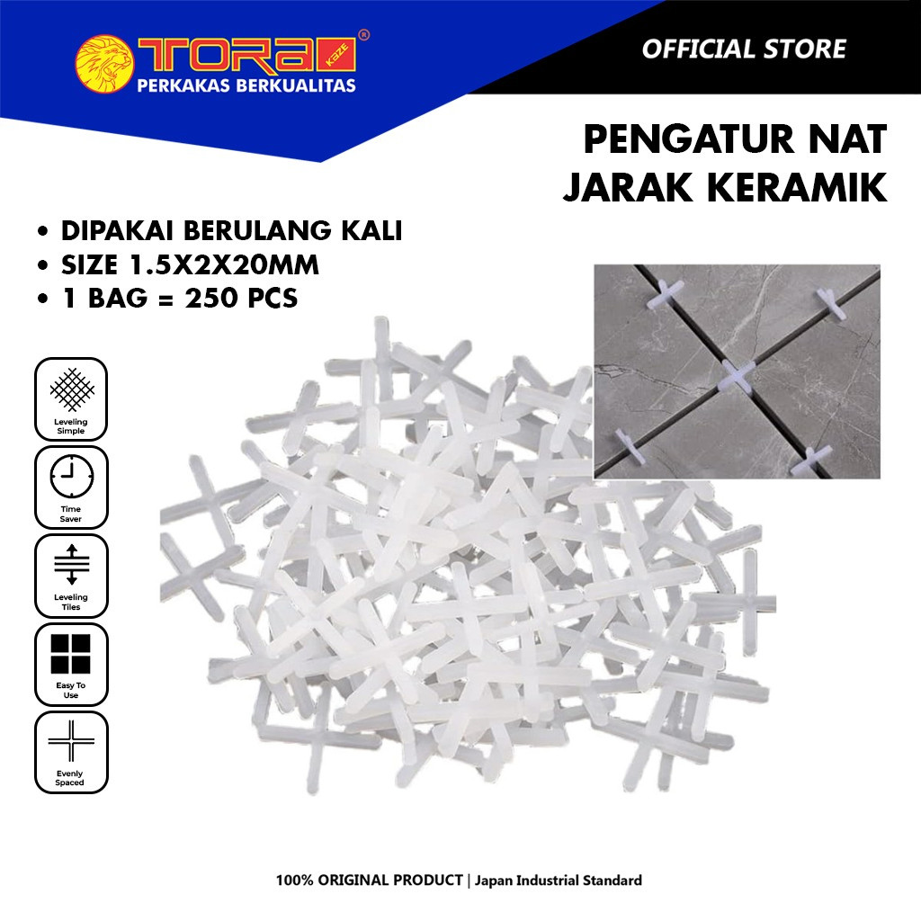 TORA 20 มม.หินแกรนิตเซรามิคระยะทาง Grout Spacer - Tile Spacer Accecoris