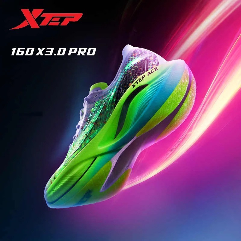 XTEP160X 3.0 Pro รองเท้าวิ่งผู้ชาย รองเท้าผ้าใบ Stable ทนทานสำหรับ Racing Marathon กีฬากลางแจ้ง สบาย