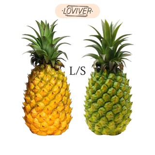 LOVIVER สับปะรดประดิษฐ์ผลไม้ปลอมหุ่นหัตถกรรมตกแต่งแสดงสําหรั…