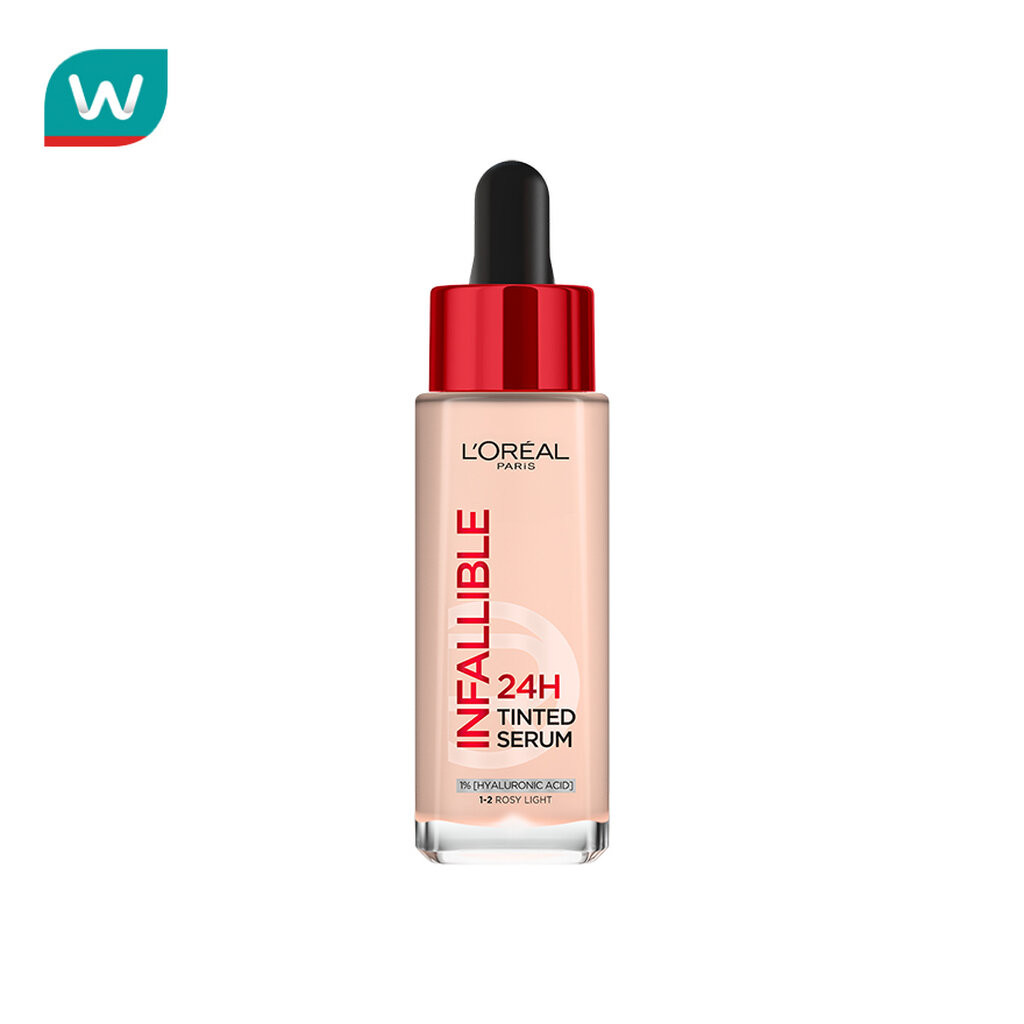 L'Oreal ลอรีอัล อินฟอลลิเบิล 24H ทินท์ เซรั่ม 30มล. 3-4 ไลท์มีเดียม