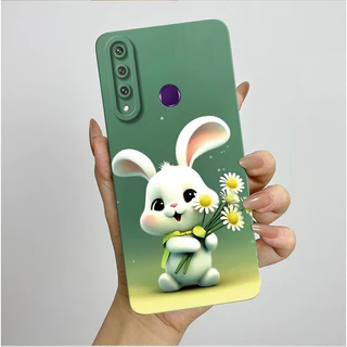 สําหรับ Huawei Y6P Y7P 2020 กรณีซิลิโคนความงามสวยผีเสื้อดอกไม้กันกระแทกสแควร์ Matte Soft TPU กันชนสําหรับ Huawei Y 6P Y 7P ปลอก