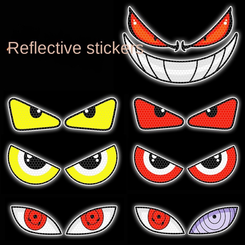 Bumper Stickers Car Motorcycle Universal Reflective Decorative Sticker Creative Personal Cute 6uAz