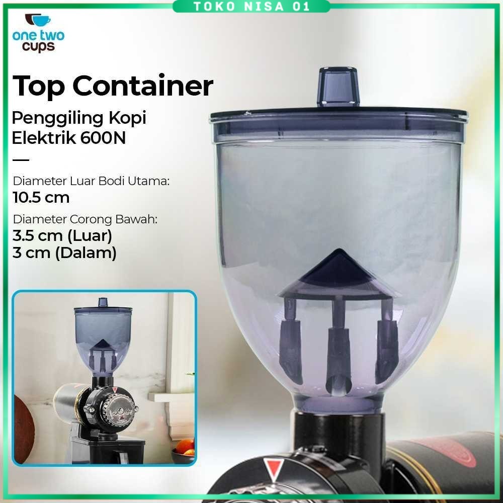 หนึ่งสองถ้วยอะไหล่ด้านบนภาชนะเครื่องบดกาแฟไฟฟ้า-600N