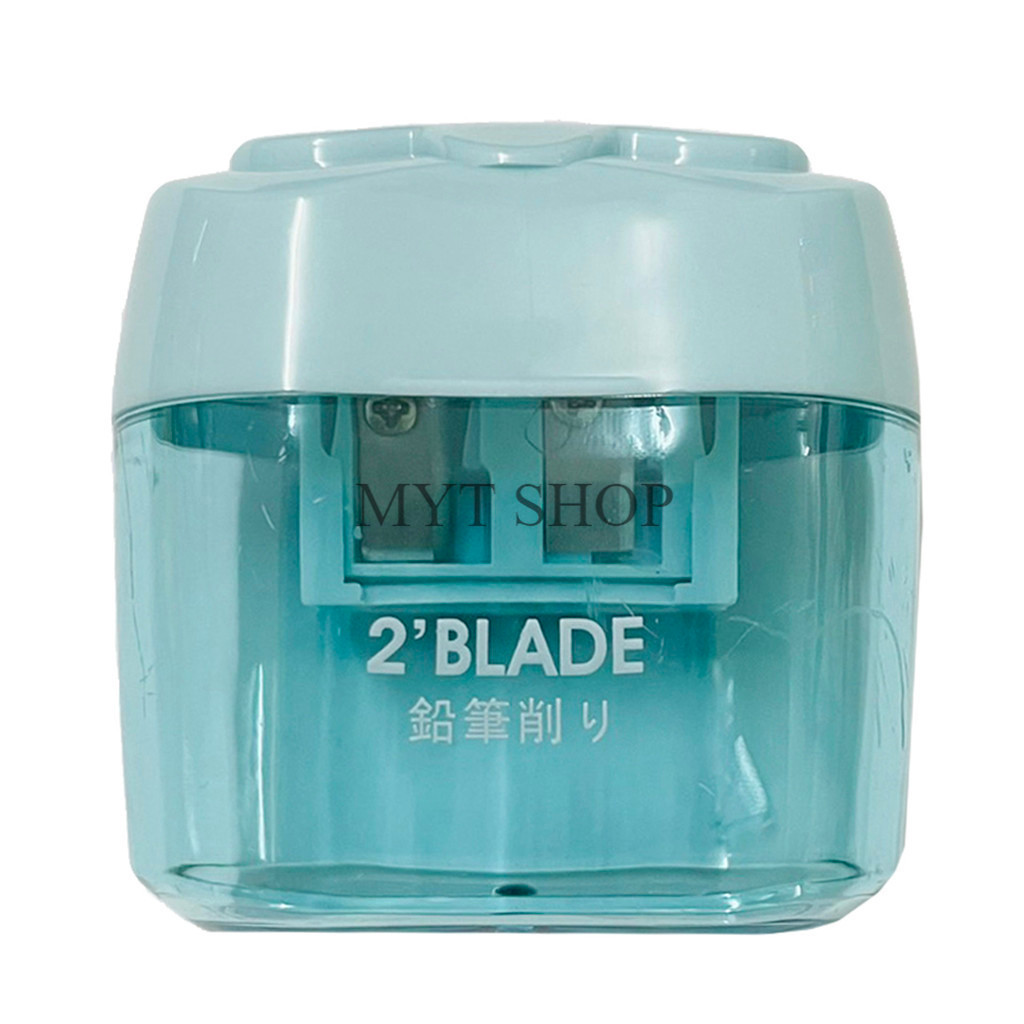 กบเหลาดินสอ ขนาดเล็ก มี 2 ช่อง สีพาสเทล (1 ชิ้น / สุ่มสี)  สินค้าอุปกรณ์การเรียน สินค้าพร้อมส่งในไทย