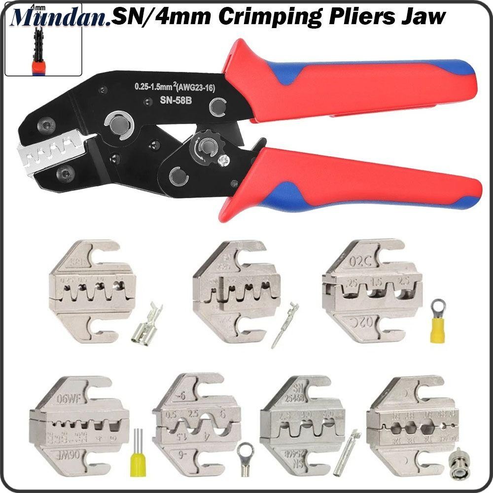 MUNDAN SN CRIMPING คีม Jaw, SN-2546B 02C 06WF 2549 03H CRIMPING คีมขากรรไกร,โลหะผสมกว้าง 4 มม.48B 58