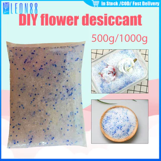 ของมาใหม่！ซิลิก้าทราย 1000g ทรายอบดอกไม้แห้ง มาลัยบ่าวสาว Silica gel สารกันชื้น