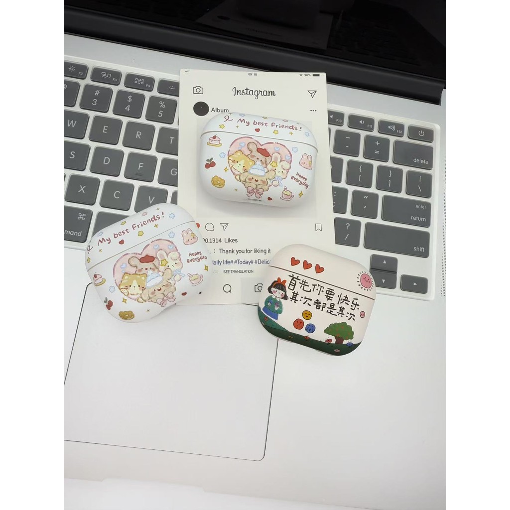 สําหรับ GOOJODOQ J201 J206 เคส Case เคสหูฟัง สัตว์น่ารักทนต่อการตก