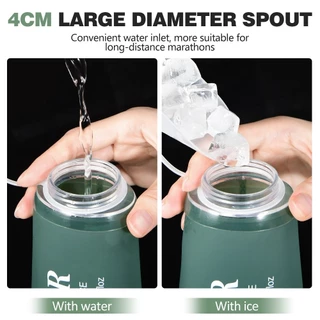 NEWBOLER 300ml 500ml 700ml Soft Flask ขนาดใหญ่ Spout TPU ซิลิโคนขวดน้ําพับได้สําหรับกีฬากลางแจ้งเดินทางวิ่งจ๊อกกิ้งฟิตเนสแบบพกพาขวดนุ่มฟาง