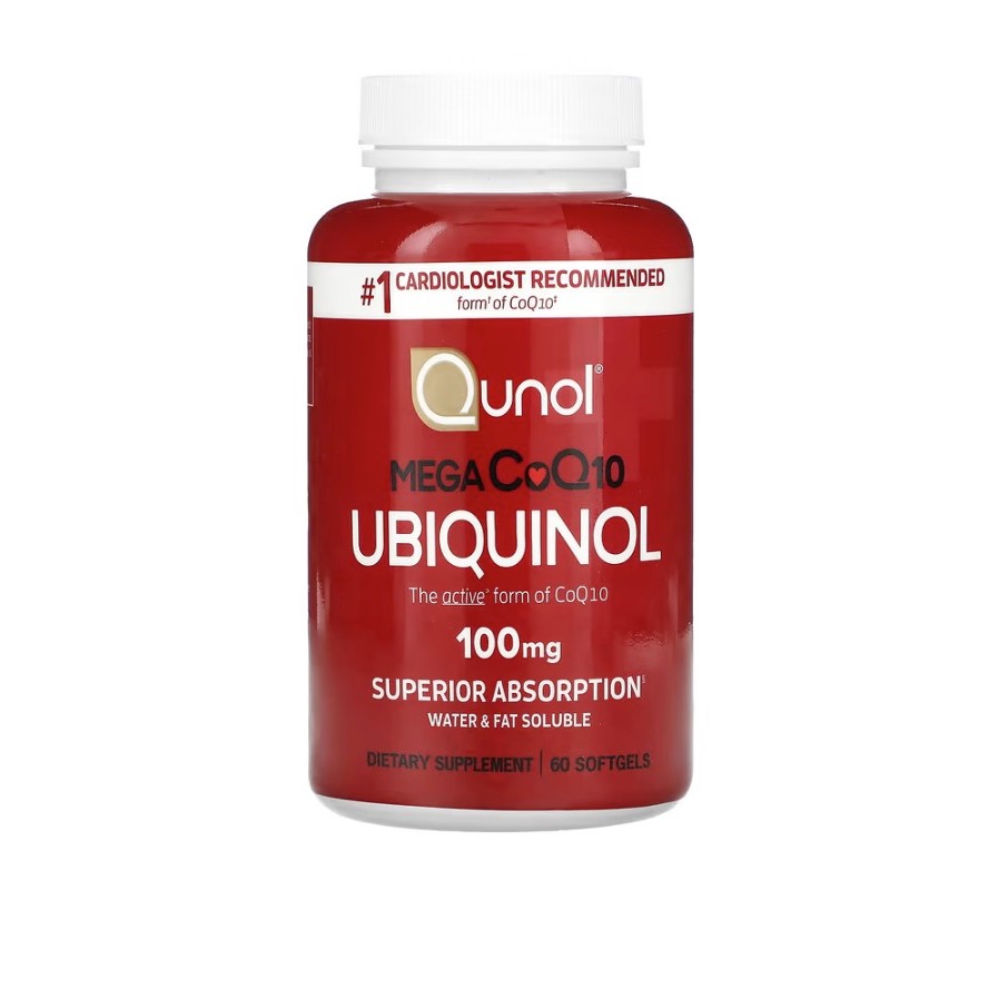 [ CoQ10 ] Qunol, Mega CoQ10 Ubiquinol x 60 Softgels