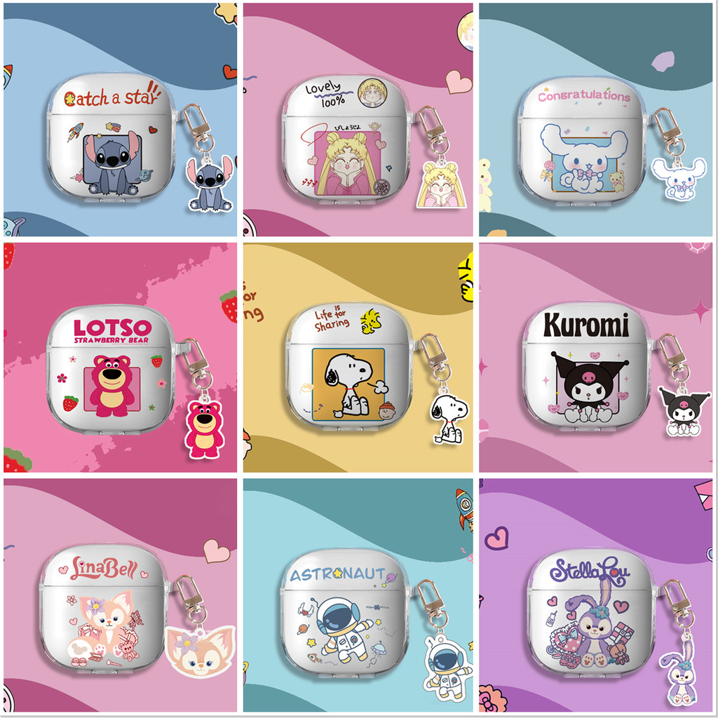Stock ReadyCase สําหรับ Edifier EvoBuds Pro/Lolli Pro5 การ์ตูนเค้กซิลิโคนหูฟังแบบนุ่มพร้อมตะขอ