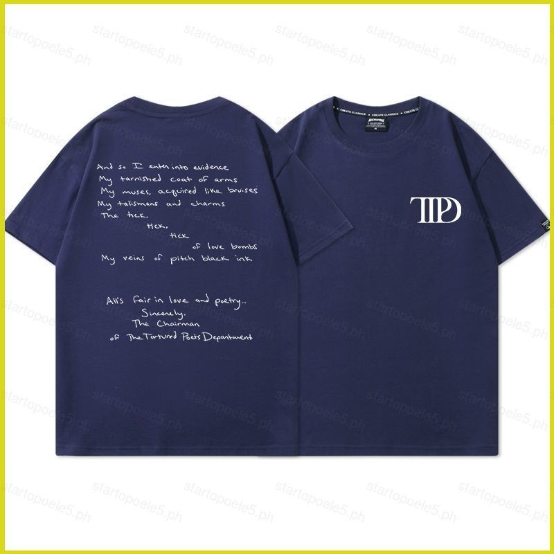 ST5 Taylor Swift TTPD ทรมาน Poets Department คอสเพลย์ผ้า 3D ฤดูร้อนเสื้อยืดอะนิเมะแขนสั้น TS5