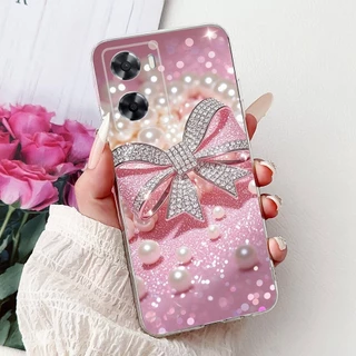 สําหรับ OPPO A57 4G 2022 A57e A57s A77 A77s CPH2387 กรณีดอกไม้แมวภาพวาดซิลิโคนอ่อนนุ่ม TPU เคสโทรศัพท์