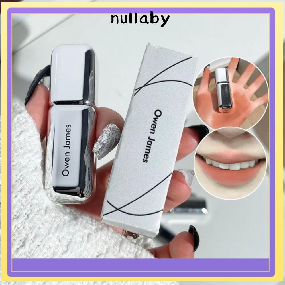 NULLABY ลิปสติกเนื้อแมท ลิปสติกเครื่องสําอางติดทนนาน Velvet Non-fade Low Saturation Soft Mist Lips M