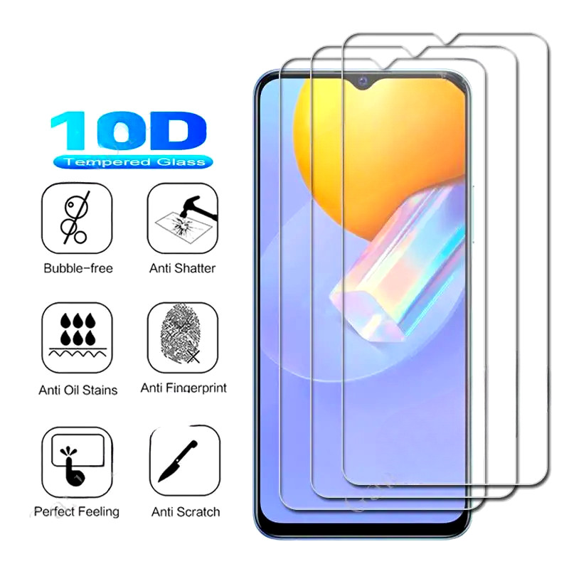 สําหรับVivo Y9s Y5s Y3s Y3 Y1s 2021 มาตรฐาน 9Hโทรศัพท์ป้องกันหน้าจอฟิล์มแก้วสําหรับVivo Y04 Y03t Y03